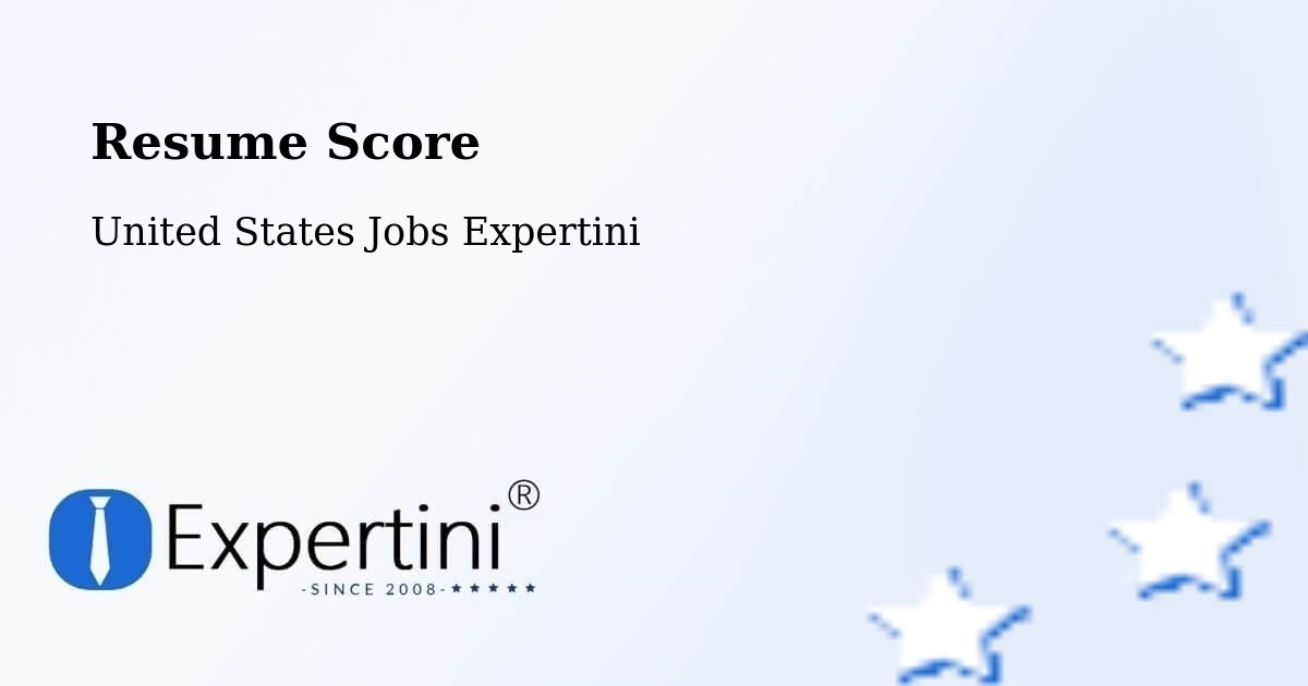 Resume Score & Job Description Match Tool – Esperance - United States Jobs Expertini